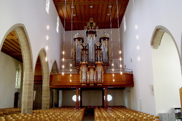 Interior view of the town church
