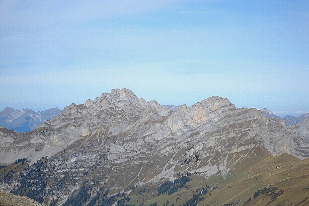 Hintere Spillgerte (2476m) and Diemtigtaler Rothorn (2410m) from Furggeli