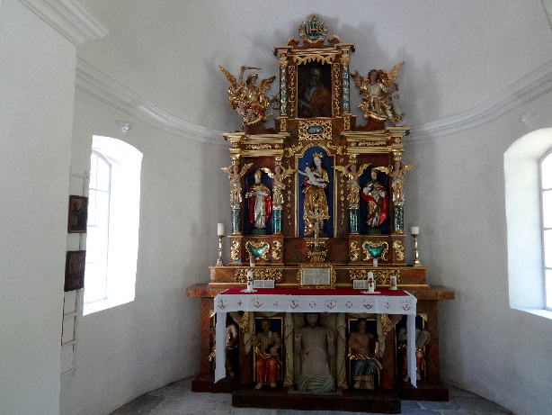 Inside the chapel of Turtig nearby Raron VS