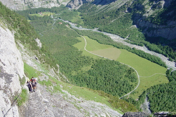 View down to Gasterntal / Gastern valley