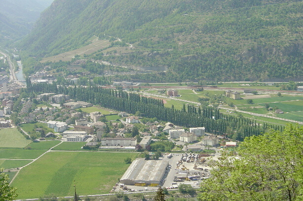 View to the Rhone valley near Visp