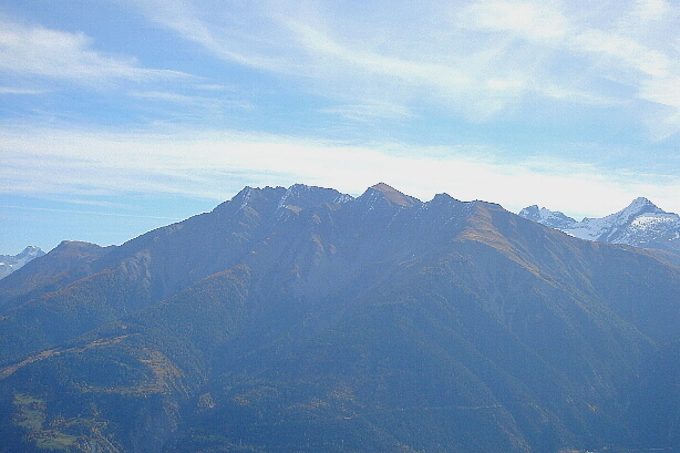 Folluhorn (2657m), Füllhorn (2738m), Huwetz (2923m), Bättlihorn (2951m)