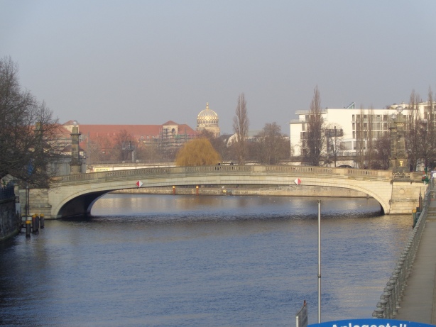 Spree River with Synagogue
