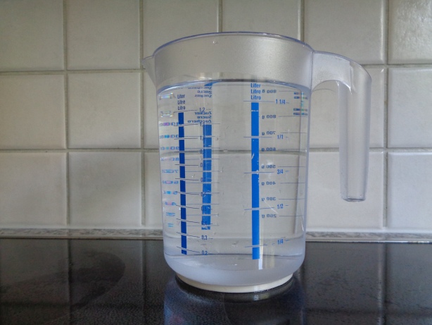 1.6 liters of water