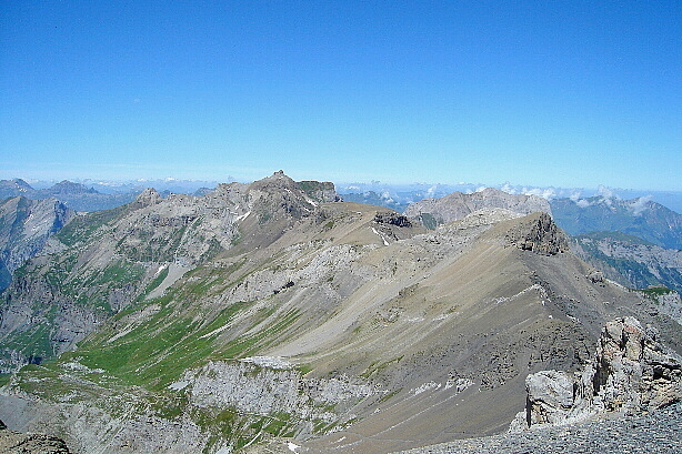 Zallershorn (2743m) and Dündenhorn (2862m), Oeschinengrat, Bundstock (2756m)