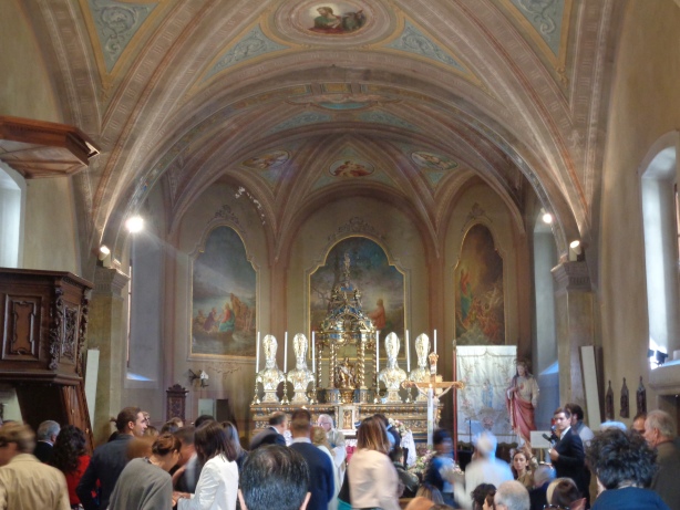 Inside of the church San Vittore