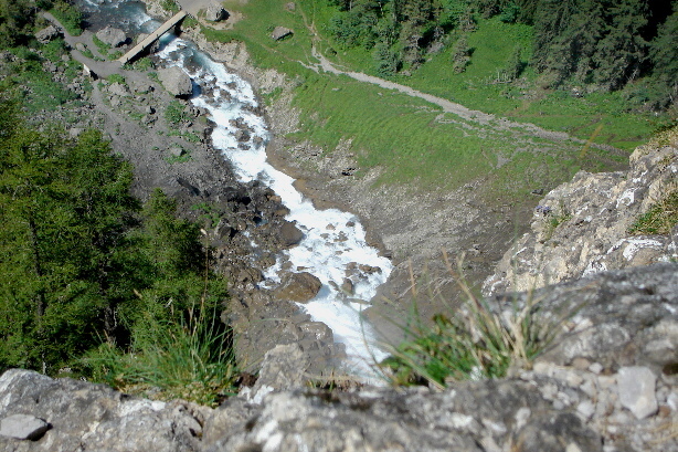 Look down to Engstligen creek