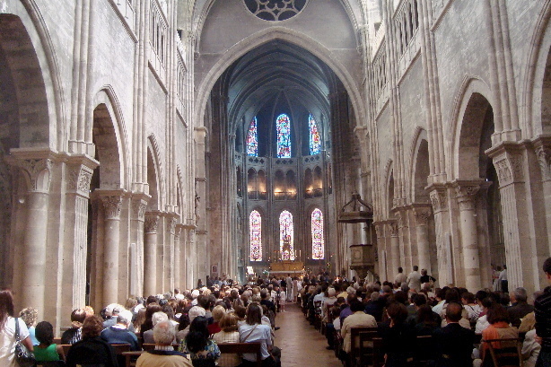 Interior view of cathedral St. Vincent