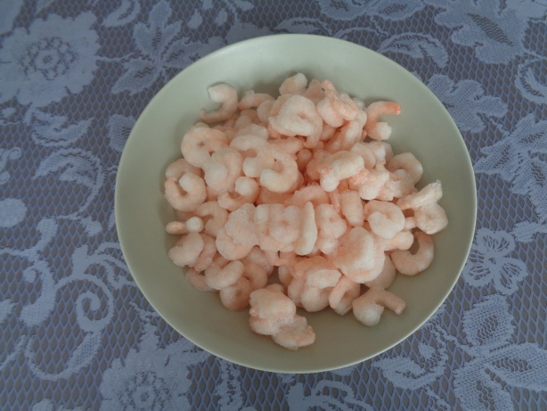 500 grams of frozen shrimps
