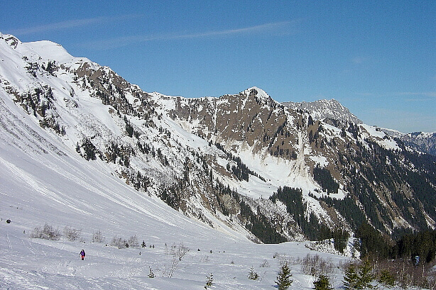 Rauflihorn (2322m) und Arblihore (2099m)
