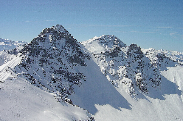 Landvogtehorn (2615m) and Albristhorn (2762m)
