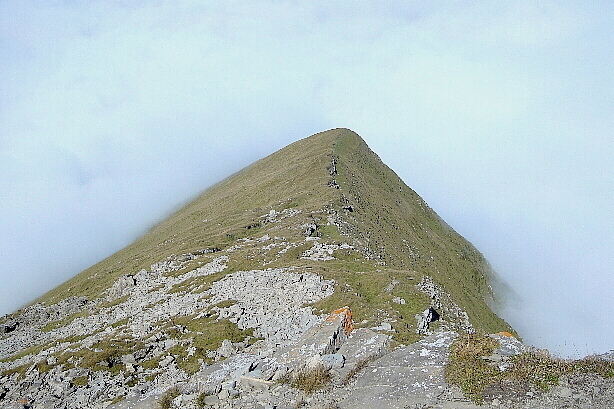 Look to the ridge of the summit