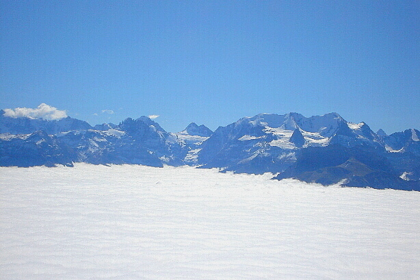 Gspaltenhorn (3436m), Tschingelhorn (3576m), Blümlisalp (3660m)
