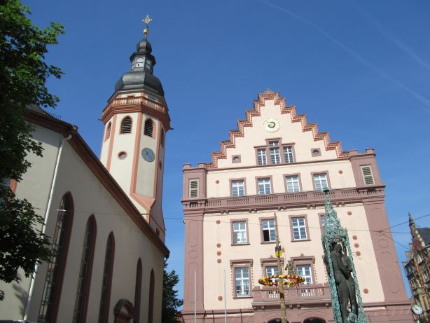 Town church and town hall