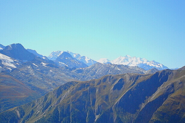 Fletschhorn (3996m), Alphubel (4206m), Mischabel (4545m)