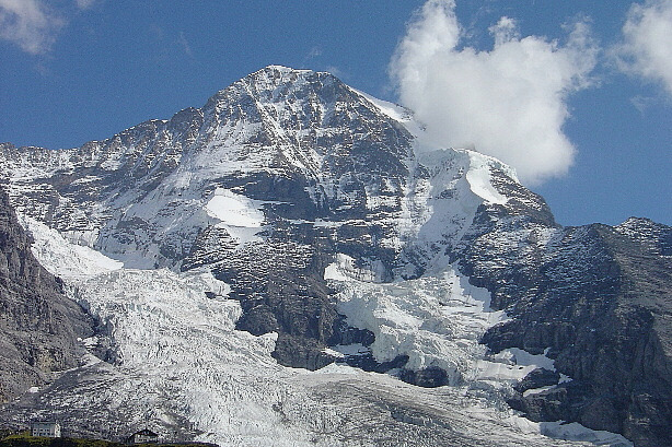 Mönch (4107m) and Eiger glacier