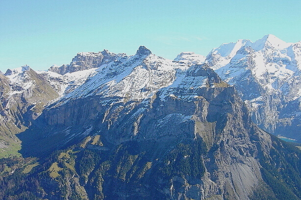Dündenhorn (2862m), Zallershorn (2743m), Bire (2502m)