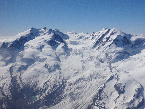 Monte Rosa (4634m) and Monte Rosa glacier