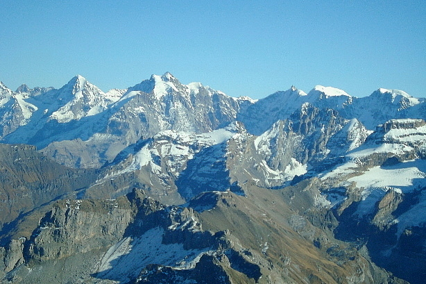 Mönch, Jungfrau, Gspaltenhorn, Hundshorn, Gletscherhorn, Ebnefluh