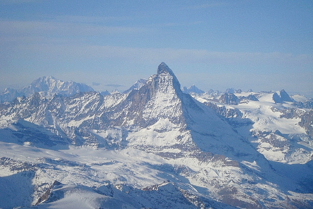 Mont Blanc (4802m), Matterhorn (4478m)