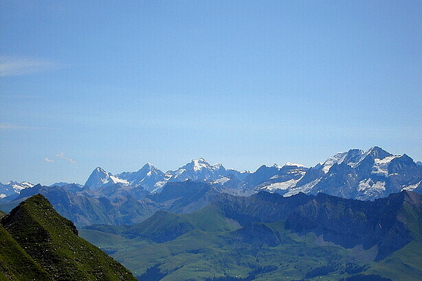 Eiger, Mönch, Jungfrau, Gspaltenhorn, Blümlisalp