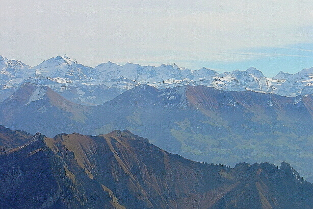 Jungfrau, Gletscherhorn, Ebneluh, Lauterbrunnen Breithorn, Gspaltenhorn