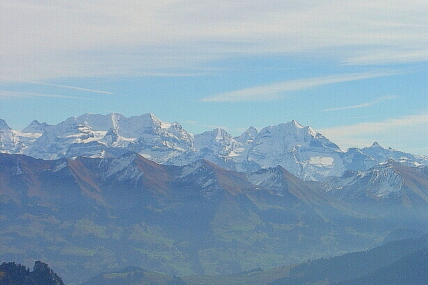 Blüemlisalp (3660m), Fründenhorn (3369m), Bietschhorn (3934m), Doldenhorn (3638m)