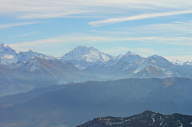 Hockenhorn (3293m), Balmhorn (3699m), Altels (3624m), Rinderhorn (3448m)