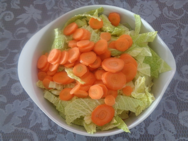 Cut the vegetables in small pieces