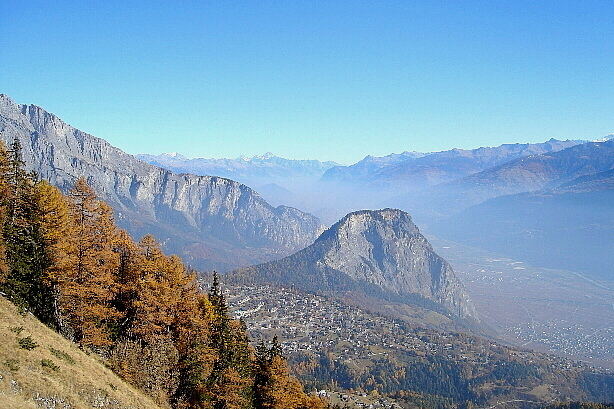 L'Ardève / L'Ardevaz (1474m) and Rhone valley