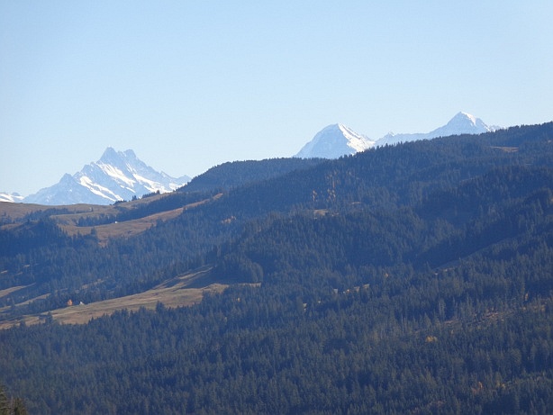 Schreckhorn (4078m), Eiger (3970m), Mönch (4107m)