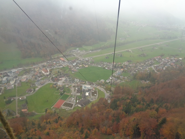 Wolfenschiessen from the cable-car from Brändeln