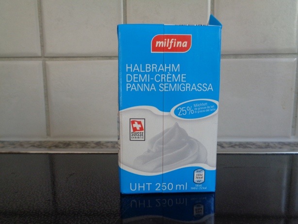 1 deciliter of cream