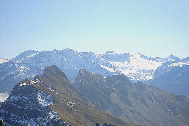 Glogghüs (2534m), Rothorn (2526m), Rhonestock (3589m), Dammastock (3630m)