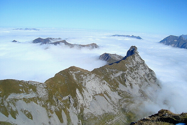 Haupt (2256m), Rufichrüz (2105m), Heitlistock Vorstegg (2146m)