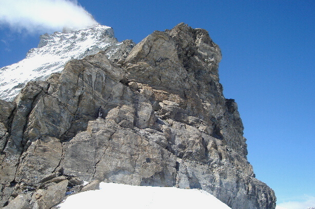 The entry to Hörnligrat / Hörnli ridge to climb Matterhorn