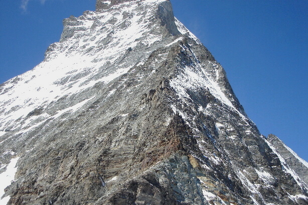The lower part of Hörnligrat / Hörnli ridge