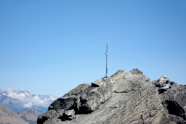 Summit cross of Hübschhorn (3192m)