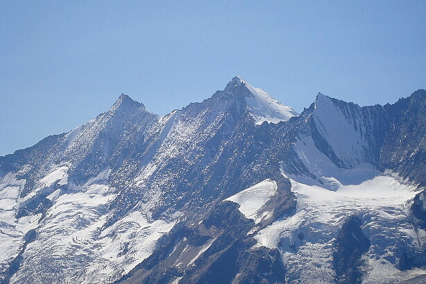 Mischabel - Täschhorn (4490m), Dom (4545m), Lenzspitze (4294m)