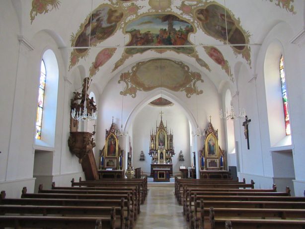 Interior view town church  St. Katharina