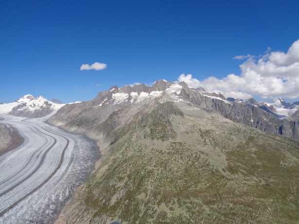 Mönch, Trugberg, Eiger, Great Aletsch Glacier, Gross Wannenhorn