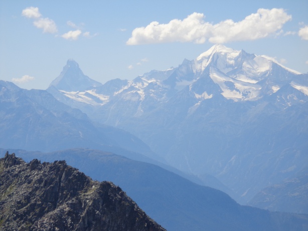Matterhorn (4478m), Weisshorn (4506m)