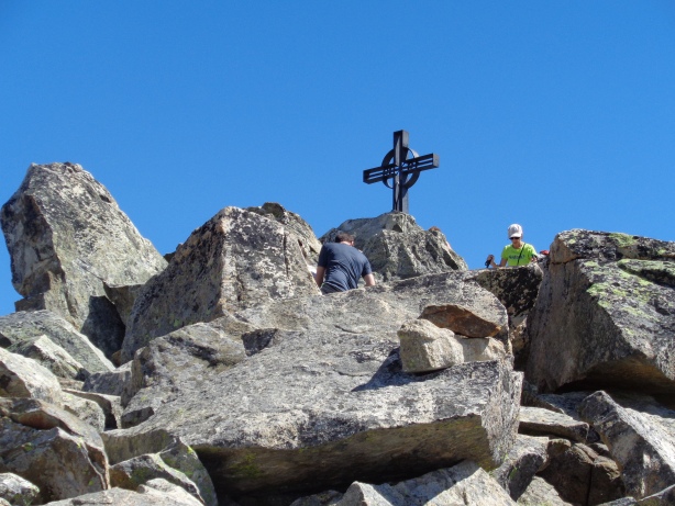 Summit cross of Eggishorn (2927m)