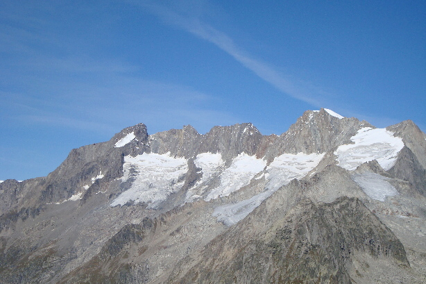Fiescher Gabelhorn (3876m), Gross Wannenhorn (3906m)