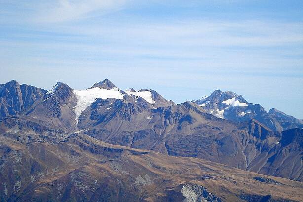 Mittaghorn / Rappehorn (3176m), Turbhorn (3246m), Holzjihorn (2987m)