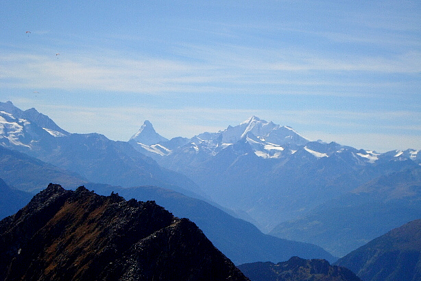 Matterhorn (4478m) and Weisshorn (4506m)