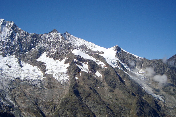 Nadelhorn (4327m), Lenzspitze (4294m), Ulrichshorn (3925m)