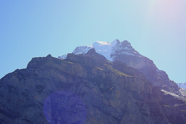 Schwarzmönch (2649m) and Jungfrau (4158m)