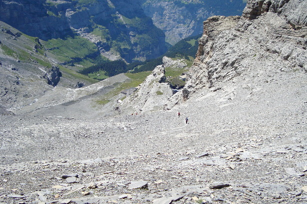 Abstieg vom Rotstocksattel