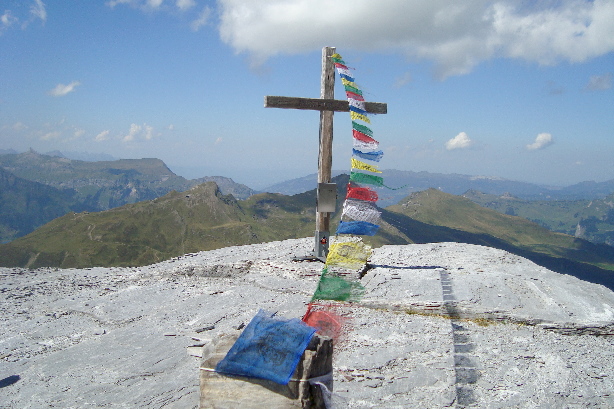 Summit cross of Rotstock (2663m)